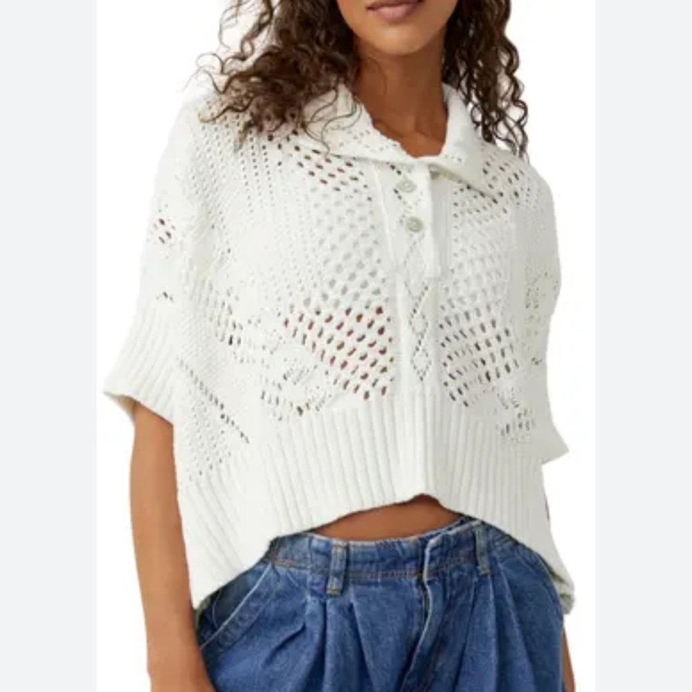 Free People To The Point Knit Poncho
